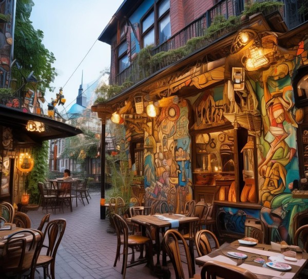 开一家有特色的餐厅，用创意点亮味蕾，用故事温暖人心