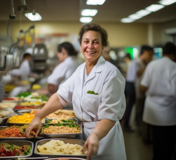 赞美食堂工作服务员，平凡岗位上的不凡坚守